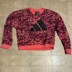 Leopard print active sweatshirt